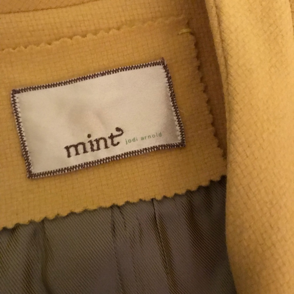 Mint by Jodi Arnold yellow wool jacket - Picture 3 of 6